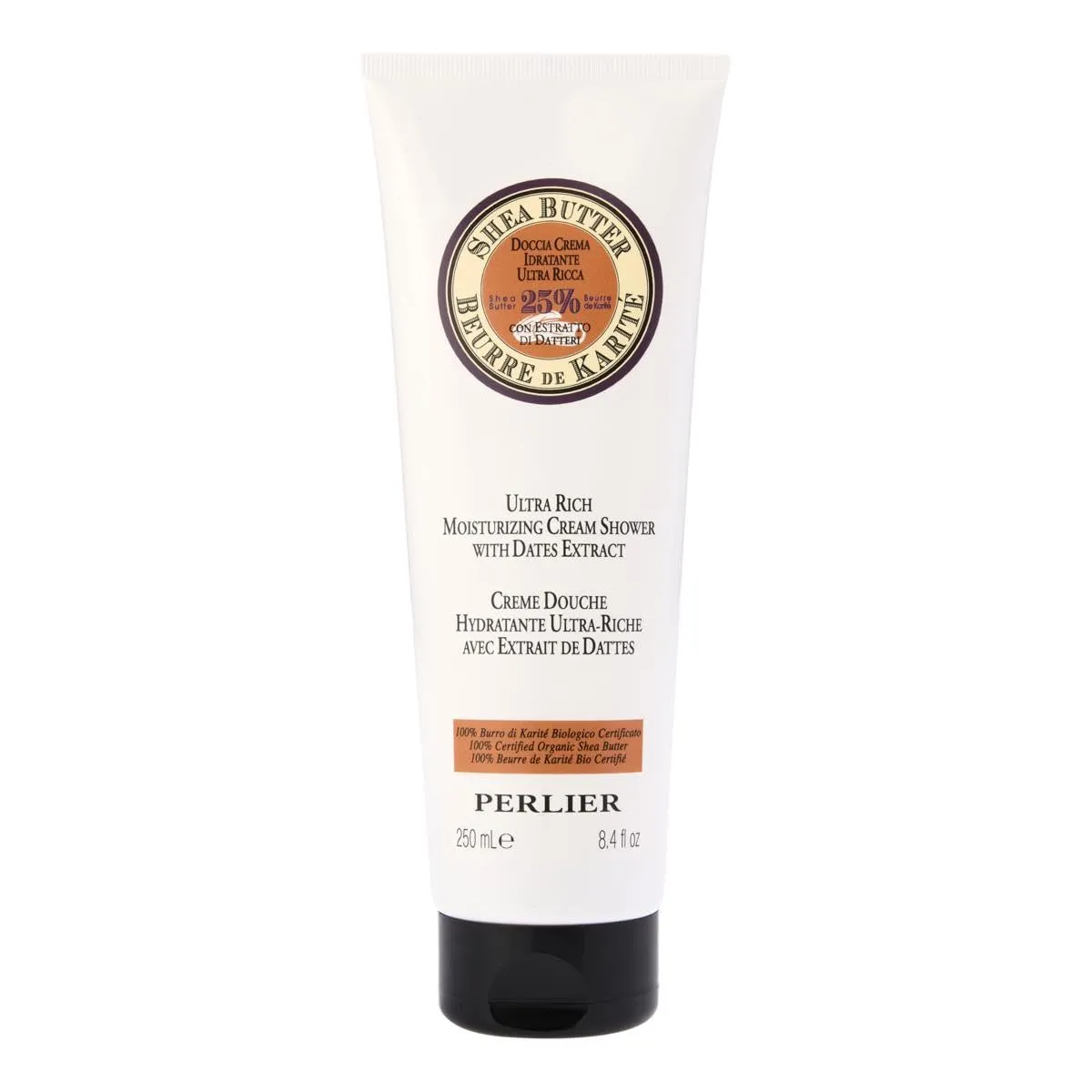 Perlier Shea Butter and Dates Moisturizing Shower Cream (Body Wash) 250ml / 8.4floz
