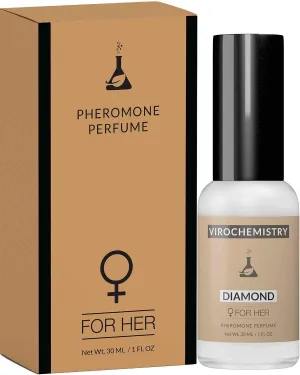 Pheromones to Attract Men for Women (Diamond) - Elegant, Ultra Strength Organic Fragrance Body Perfume (1 Fl. Oz)(Human Grade Pheromones to Attract Men)
