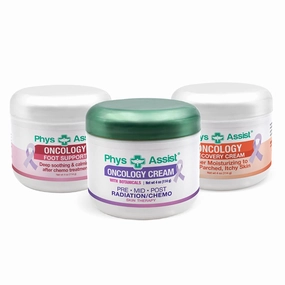 PhysAssist - Oncology Skin creams (Finest Products) for face, body & feet, deep soothing, ultra moisturizing. -3 (4 oz jar)