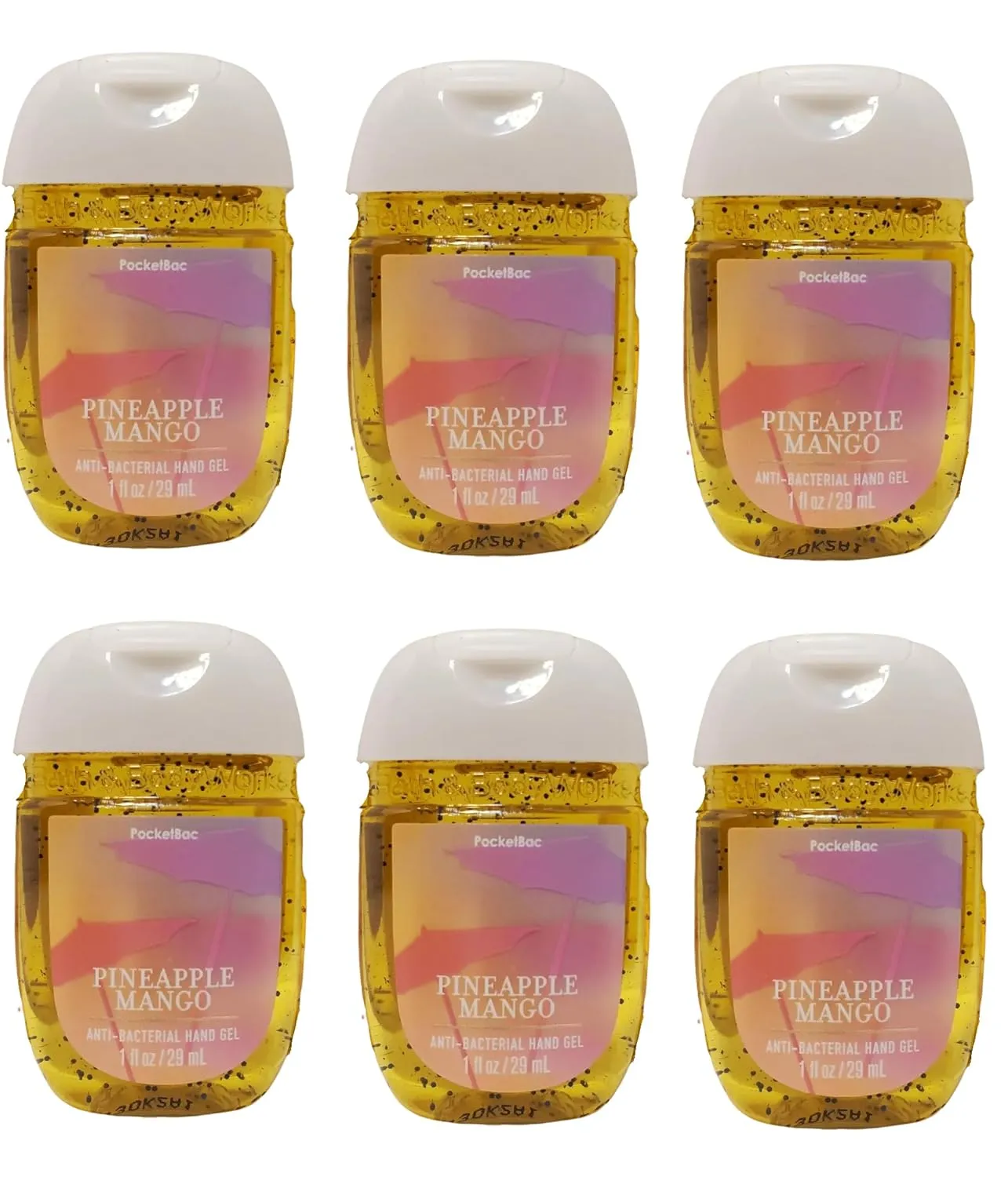 Pineapple Mango 6-Pack Hand Sanitizers by Bath   Body Works/White Barn