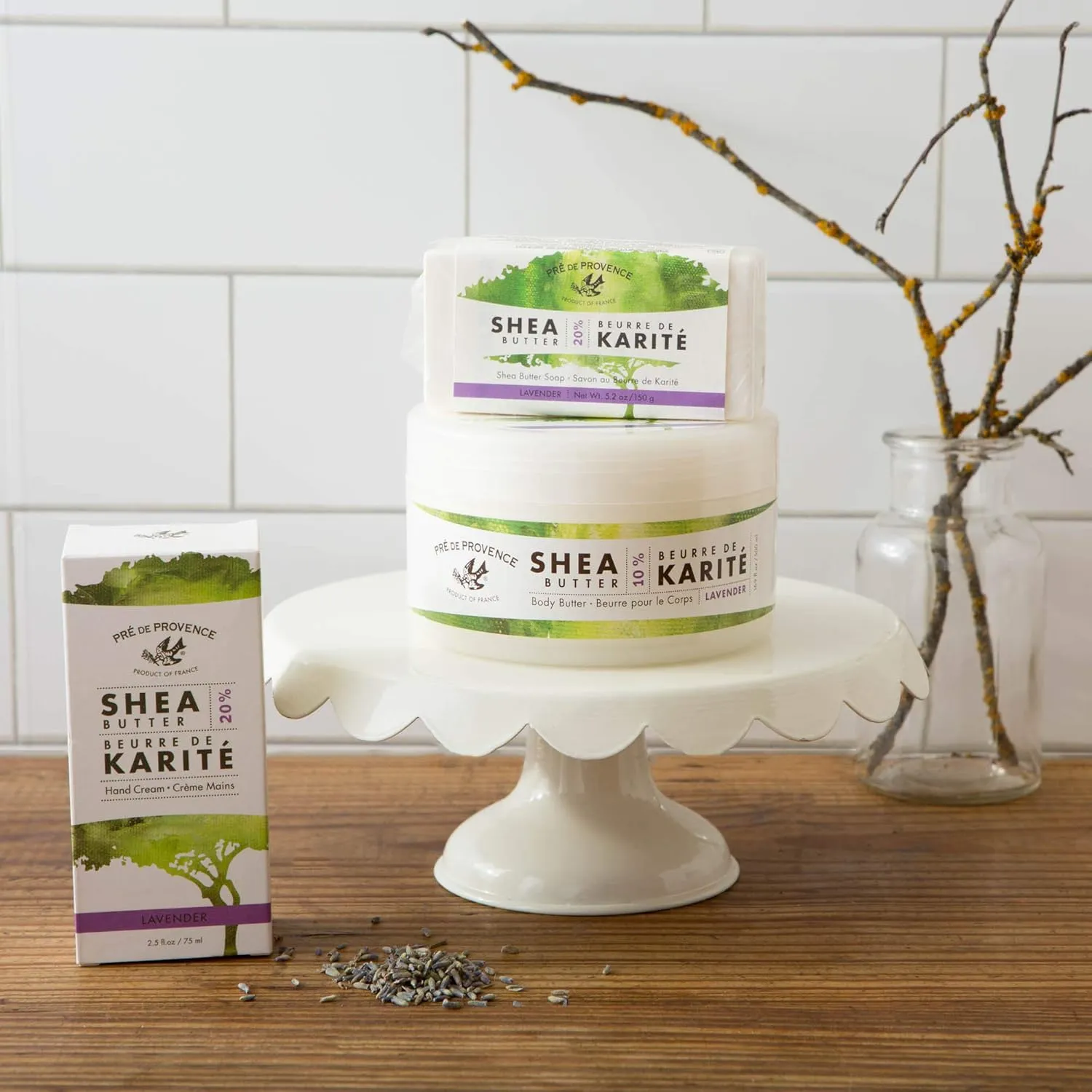 Pre de Provence Beurre De Karité Moisturizing Collection, Shea Butter Enriched Nourishing, Hand Cream, 75ML, Lavender