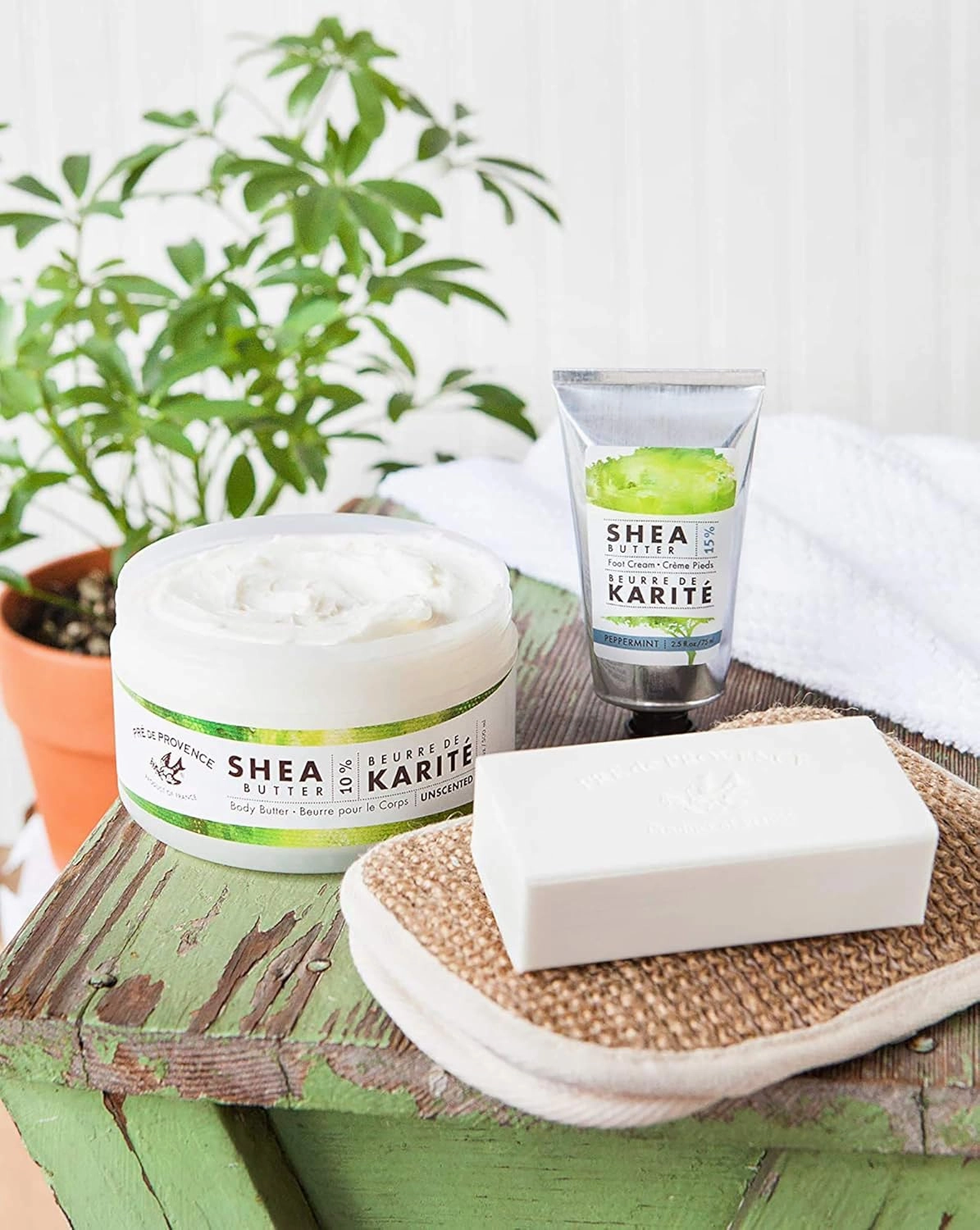 Pre de Provence Beurre De Karité Moisturizing Collection, Shea Butter Enriched Nourishing, Body Butter, 500 ML, Unscented