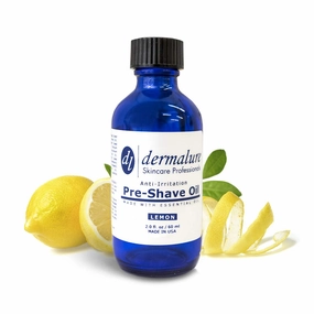 Pre-Shave Oil with LEMON ESSENTIAL OIL, 100% All Natural Oil for Sensitive Skin, Premium Quality for Anti-Irritation & Effortless Smooth Irritation-free. Ultra Gliding Shaving Oil (2.0 fl. oz / 60)