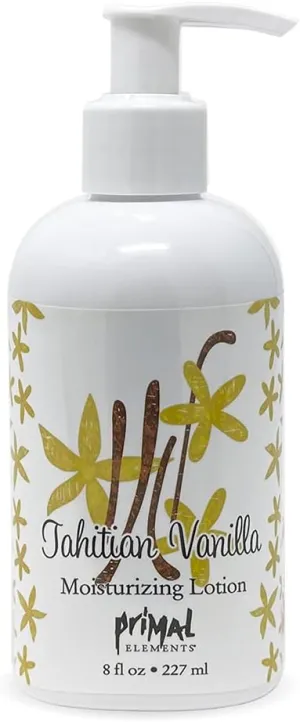 Primal Elements Hand and Body Cream Shea Butter Lotion, Tahitian Vanilla, 8 Ounce