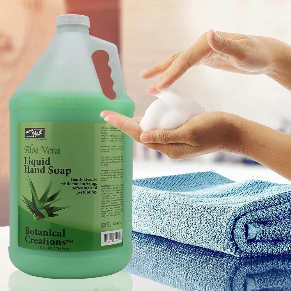PRONAIL - Liquid Hand Soap Refill, Aloe Vera, 1 Gallon - Deeply Cleanse and Hydrates, Leaving your hands Fresh and Soft - Moisturizing and Foaming Liquid Soap, Bulk