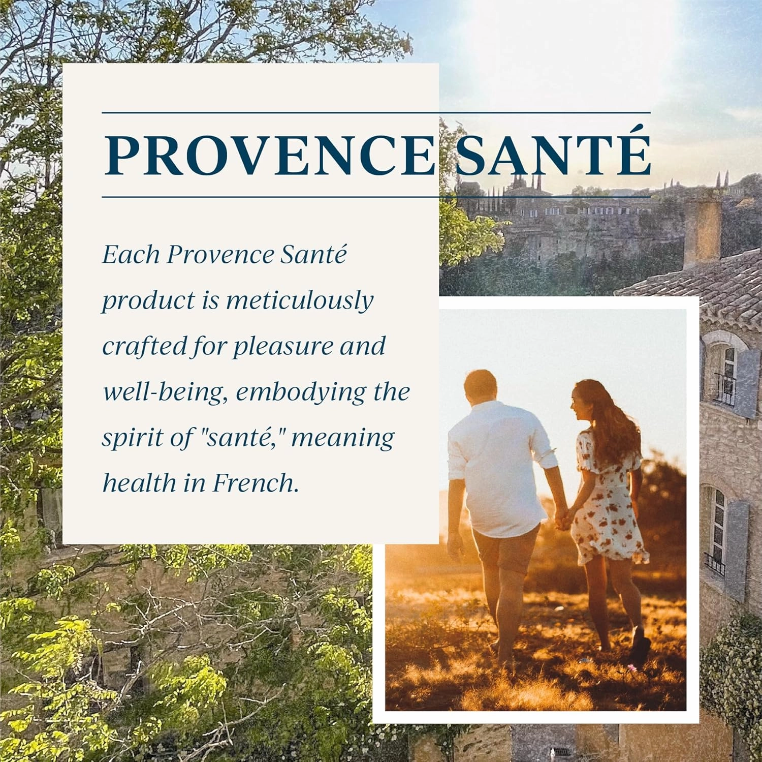 Provence Sante Cleansing Bath & Shower Gel - Moisturizing Almond Oil Body Wash for Dry Skin - Nourishing Light Citrus Bergamot Scent - Made in France - 10.2 Oz