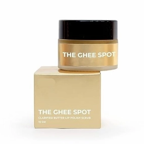 PUB The Ghee Spot- Ghee Lip Polish Scrub | Lightening | Ultra Hydrating | Removes Dead Skin Cells | Shea Butter | Almond Oil | Vitamin E | Natural | For Women & Men| 15gm