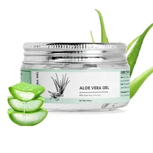 Pure Aloe Vera Gel with Vitamin E, 140g, Natural Moisturizer for Face, Skin and Hair