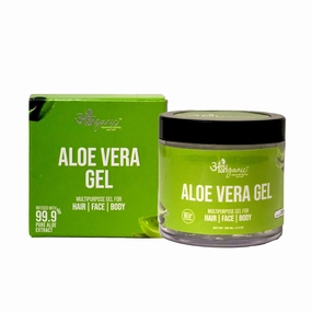 Pure Aloe Vera Gel, Multipurpose for Hair Face Body, 100ml, with Vitamin E and C