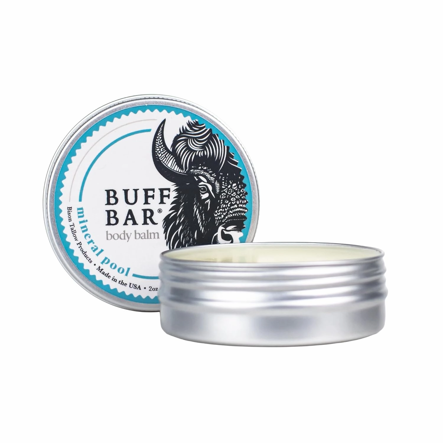 Pure Bison Tallow Balm, Mineral Pool - Scents of Himalayan Sea Salt, Moss, & Freesia - Body Butter, Hydrating, Naturally Derived, Replaces Lotion - Dry, Itchy Skin