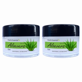 Pure Natural Aloe Vera Gel 200 Gram (7.05 oz), Aloe Barbadensis Gel for Face, Hair, Herbal Pack, Vegan & Paraben Free- 3.52 Oz (Pack of 2)