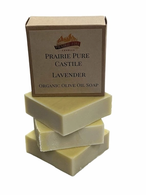 Pure Real Castile - (3 Pack) - Organic Olive Oil Soap for Sensitive Skin - Fragrance Free and Dye Free - 100% Certified Organic Extra Virgin Olive Oil Lavender