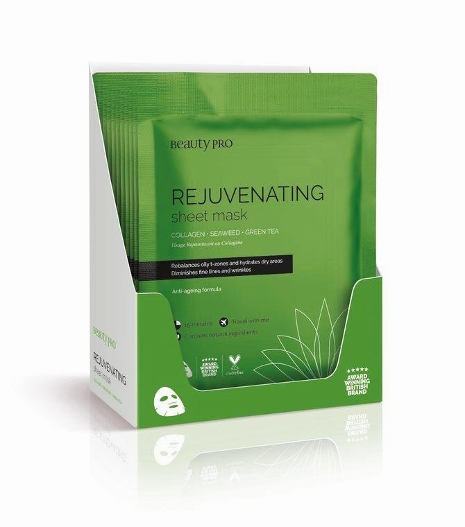 REJUVENATING Collagen Sheet Mask with Green Tea extract
