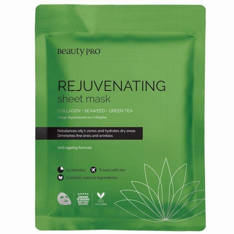 REJUVENATING Collagen Sheet Mask with Green Tea extract