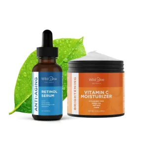 Retinol Serum for Face Anti Aging Serum and Vitamin C Face & Neck Moisturizer