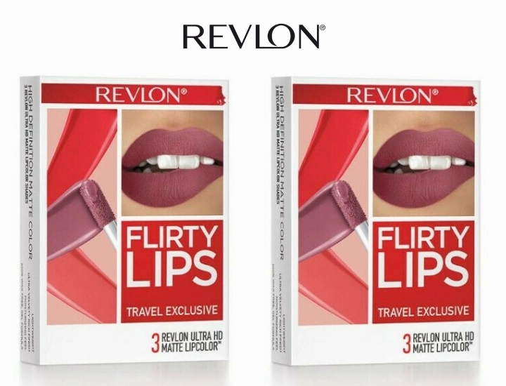 Revlon Flirty Lips 3 Ultra HD Matte Lipcolors (2-Pack)