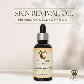 Richardson Nutrional Center Luxe Skin Revival Organic Apricot Kernel Oil Cold Pressed 100% Pure and Natural for Skin