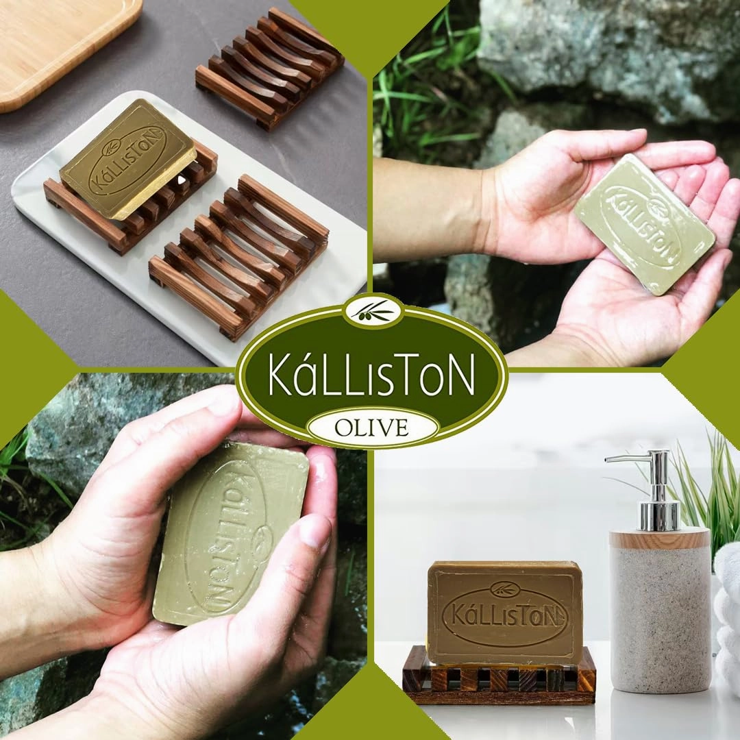 Rosemary Extract Herbal Soap Bar, Greek Extra Virgin Olive Oil, All Natural Aroma, All Skin Types, Crafted in Historic Crete, Greece, Pack of 4