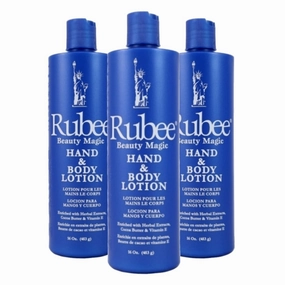 Rubee Cacao Butter Pack of 3 Body Lotion & Hand for Women - 16 oz.Travel Size Essentials for Dry Skin - Vitamin E Moisturizer - Herbal Extraction - Soothes & Softens Skin