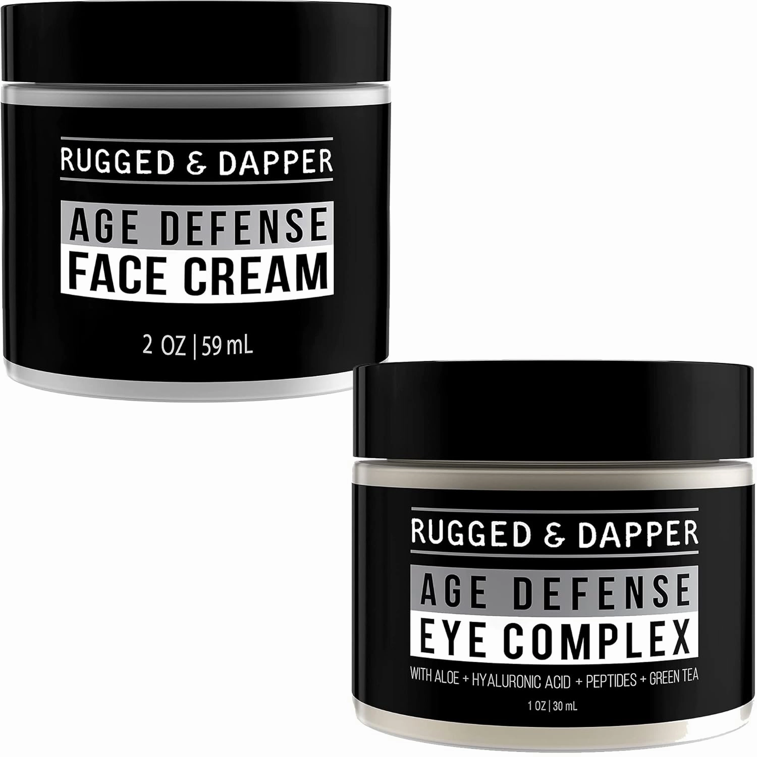 RUGGED & DAPPER Age Defense Face Cream and Age Defense Eye Complex