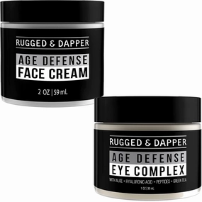 RUGGED & DAPPER Age Defense Face Cream and Age Defense Eye Complex