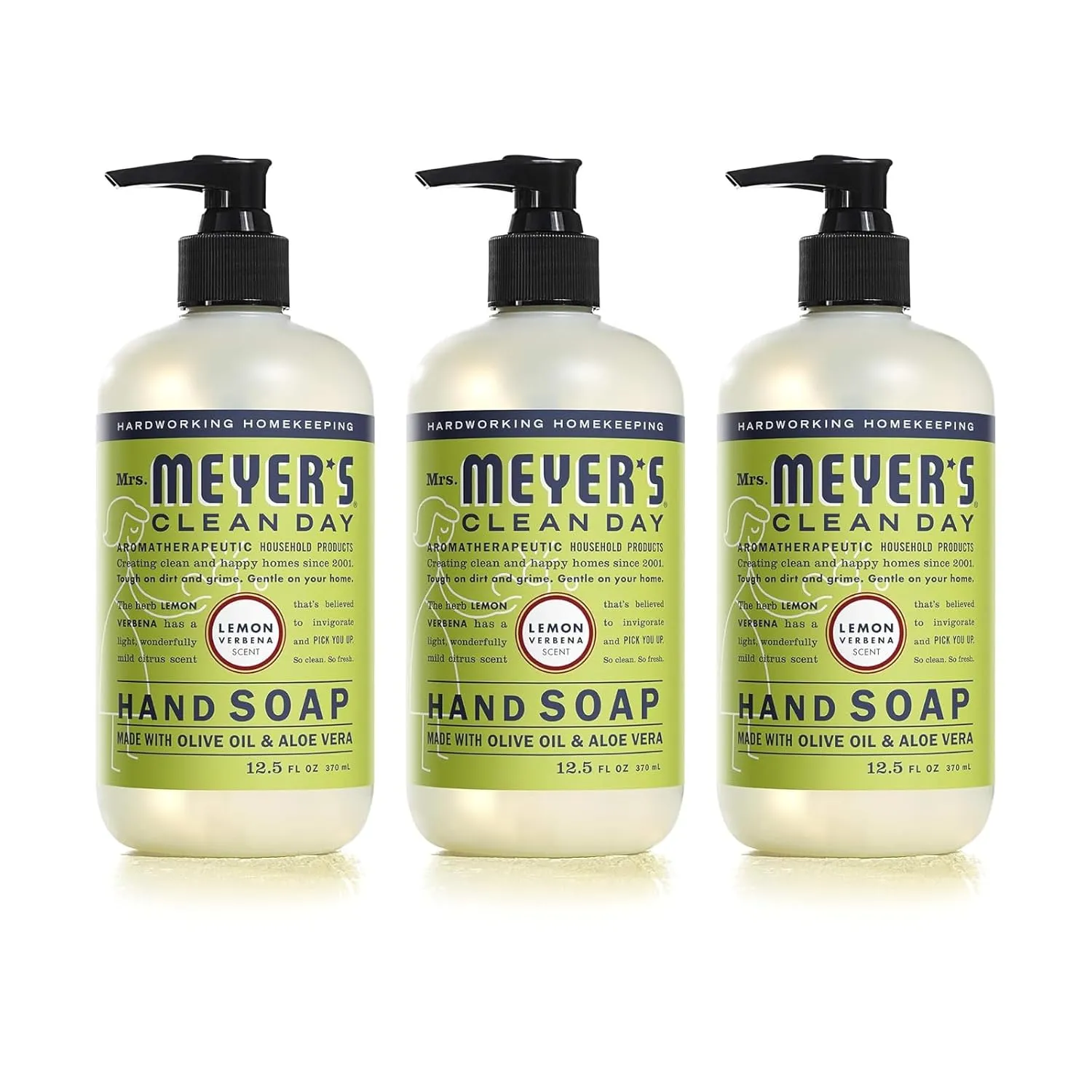 SC Johnson Liquid Hand Soap, Cruelty Free and Biodegradable Formula, Lemon Verbena Scent, 12.5 oz- Pack of 3