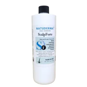 Scalpforte Hair and Scalp Tonic with Biotin & Panthenol for Thicker-Looking Hair, Serum for Hydrodermabrasion Machine to Cleanse, Hydrate and Moisturize the Scalp (16 Oz)