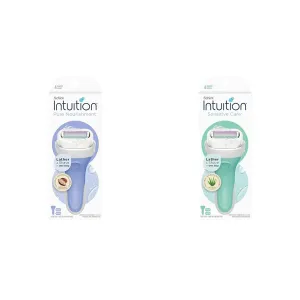 Schick Intuition Razors for Women Bundle with Pure Nourishment and Sensitive Skin Refills