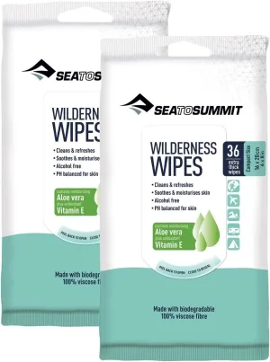 Sea to Summit Wilderness Wipes Rinse-Free Shower Wipes