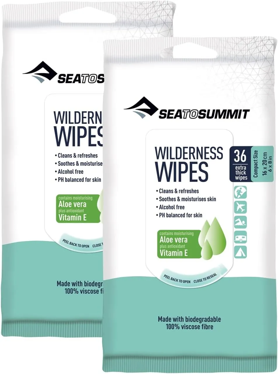 Sea to Summit Wilderness Wipes Rinse-Free Shower Wipes