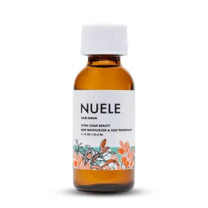 Serum - Moisturizing Heat Protectant for All Hair Types - Clean, Natural and Organic Formula - Non-Greasy - 1.1 Fl Oz