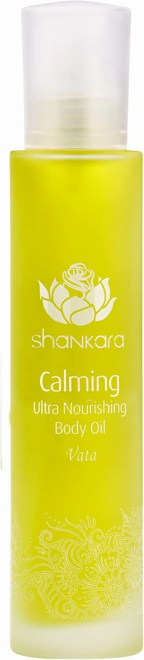Shankara Calming Body Oil for Women and Men with Avocado, Sesame, Almond, Jasmine, Vetiver, and Borage – Perfect Moisturizing Body Oil for Relaxing Mind and Body. (100ml/1 Bottle)