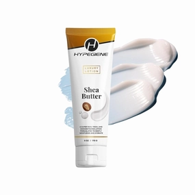 Shea Butter Lotion - Thick Textured, Nourishing & Extra Moisturizing Body Cream w/Vitamin E - Vegan, Paraben Free Travel Body Lotion for Dry Skin | 24-Hour Moisture (6oz)