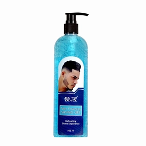 Sheltr Professional Natural Non Foaming Shaving Gel For Men With Pure Aloe Vera, Vitamin E, Get Cool Shaving Gel [500 ML]