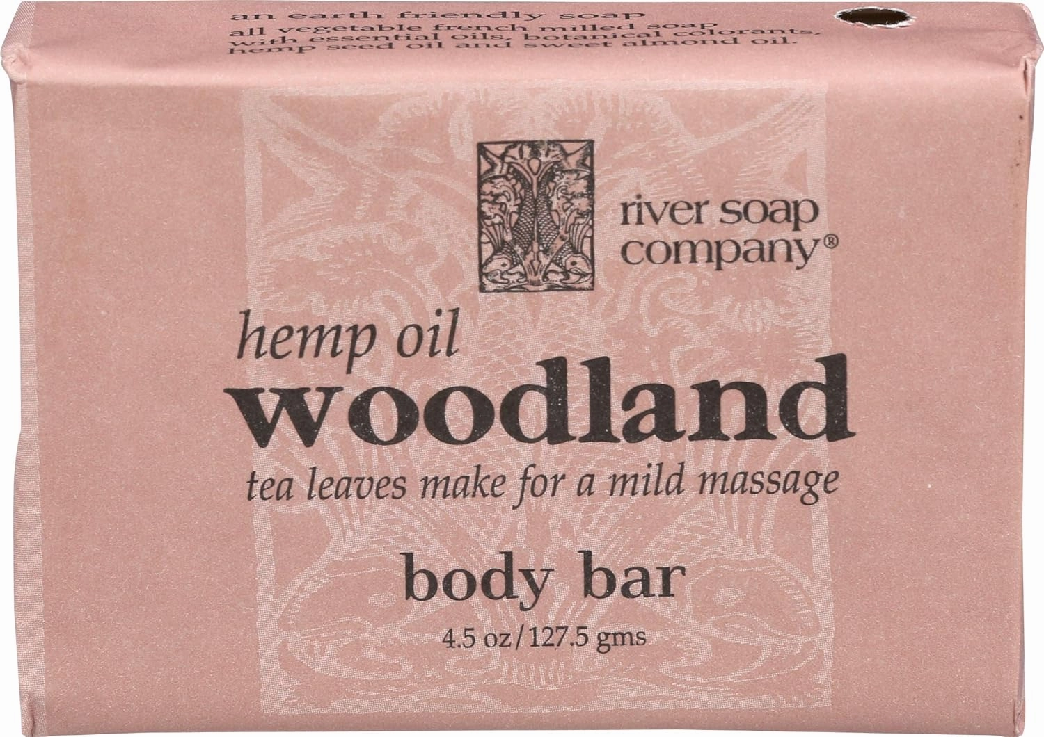 Simple Wrap Bar Soap, Woodland with Hemp Seed Oil, 4.5 Ounces, Large