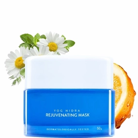 SK.IN DE.LI Yog Nidra Rejuvenating Face Mask, 50 g | Over Night - Provides Instant Glow & Hydration | Prevents Premature Aging & Dull Skin | Chamomile   Hibiscus   Aloe Vera   Ashwagandha