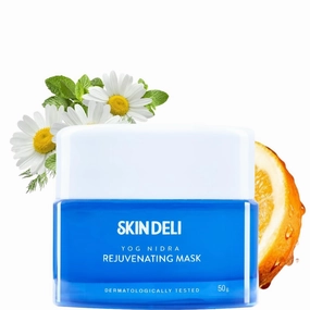SKIN DELI Yog Nidra Rejuvenating Face Mask, 50 g | Over Night - Provides Instant Glow & Hydration | Prevents Premature Aging & Dull Skin | Chamomile   Hibiscus   Aloe Vera   Ashwagandha