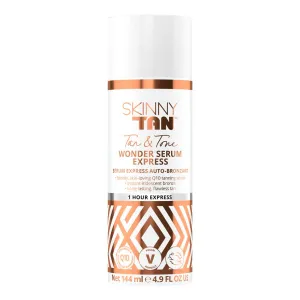 SkinnyTan Tan and Tone Wonder Serum Express - Hydrating Serum with Anti-Aging Q10, Aloe Vera, and Vitamin E - 1 Hour Express - 4.9 oz