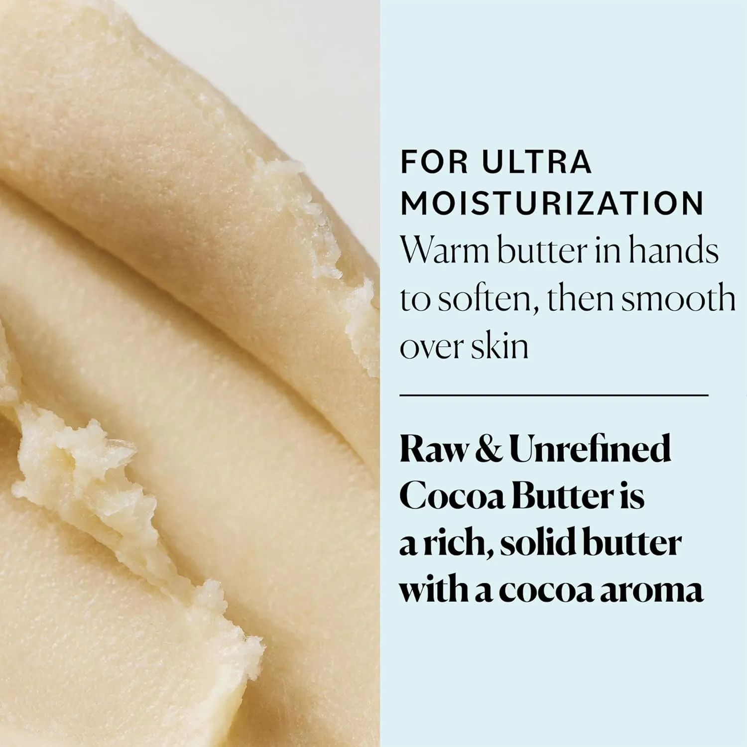 Sky Organics Cocoa Butter for Body, 100% Raw & Unrefined Ultra-Moisturizing Butter to Deeply Hydrate & Condition Skin, Promotes Smooth Skin Tone & Texture, Suitable for Tight or Extra Dry Skin, 16 Oz.