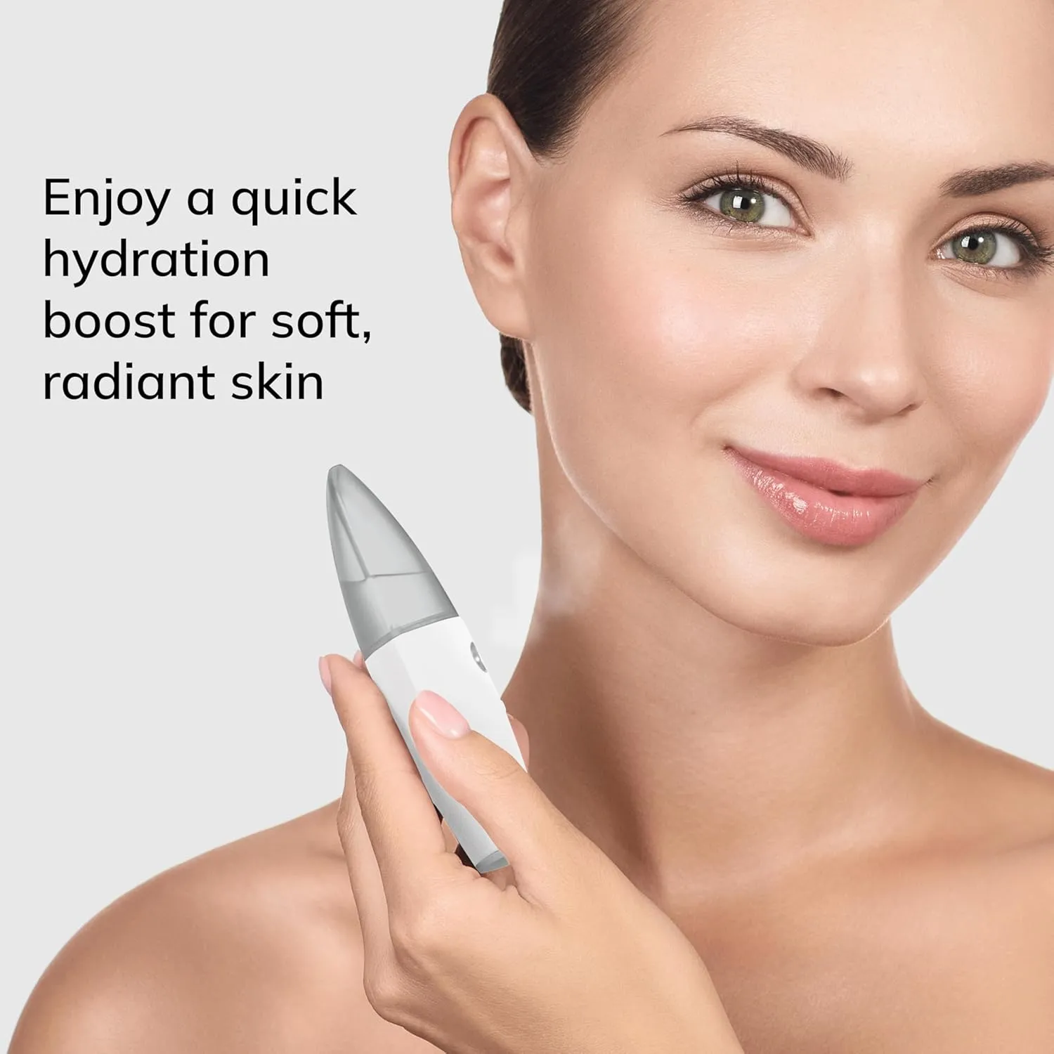 SmartAppGuided™ Facial Hydration Refresher | 4 in 1 | Water Atomizer | Moisturizing Spray Machine | Face Mister | Humidifier for Natural Glow | Reduce Redness & Dry Skin