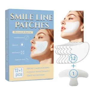 Smile Line Collagen Patch 12 1pcs Hydrating Mask Anti-Wrinkle Smoothing Line Cheek Patch