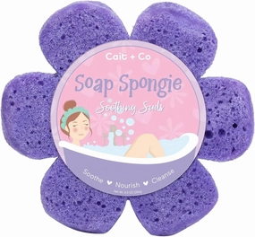 Soap Infused Body Sponge for Bath and Shower, 6.5 Ounce Scrubber with Moisturizing Shea Butter, Soothing Suds