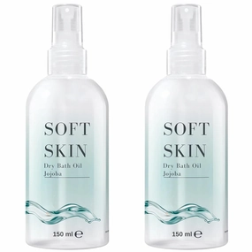 Soft Skin Jojoba Original Dry Oil Spray - 5.28 Fl.oz, Body Oil After Shower, Pack of 2 (10.56 Fl.oz)