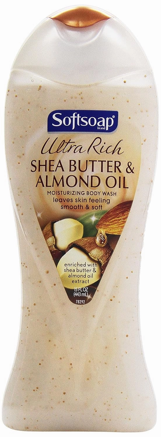 Softsoap Body Wash Shea Almond, 15 Ounce