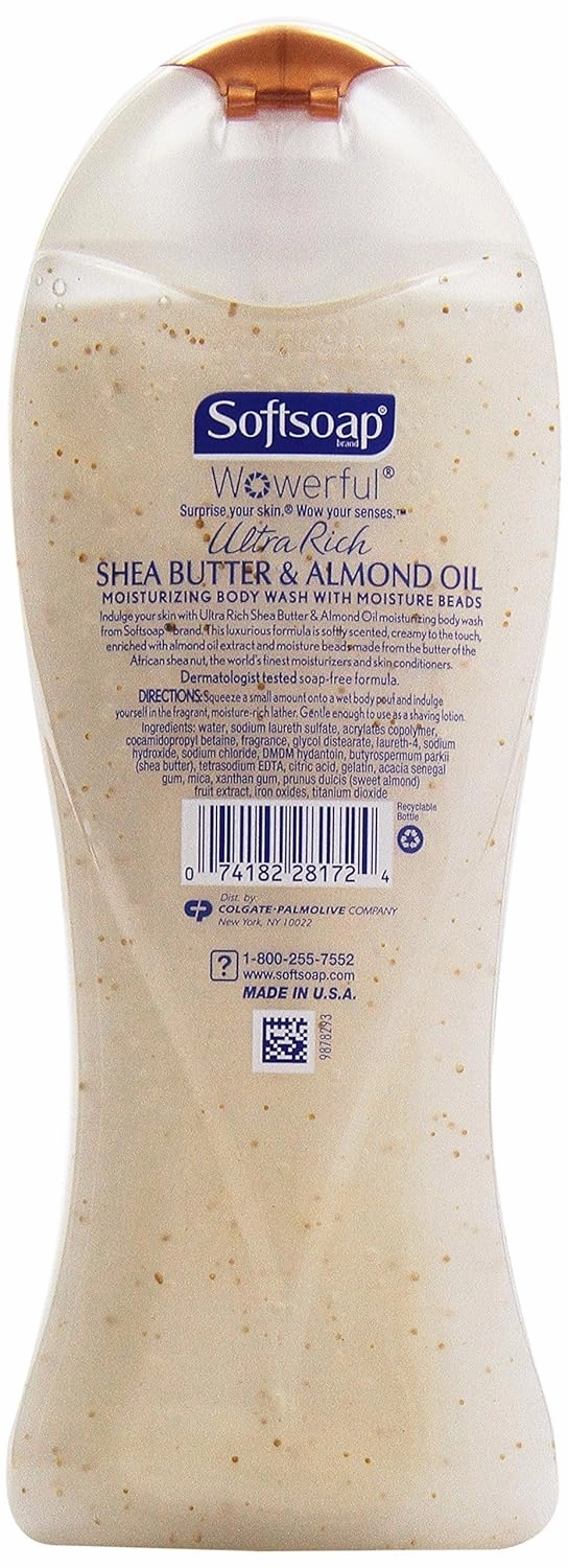Softsoap Body Wash Shea Almond, 15 Ounce