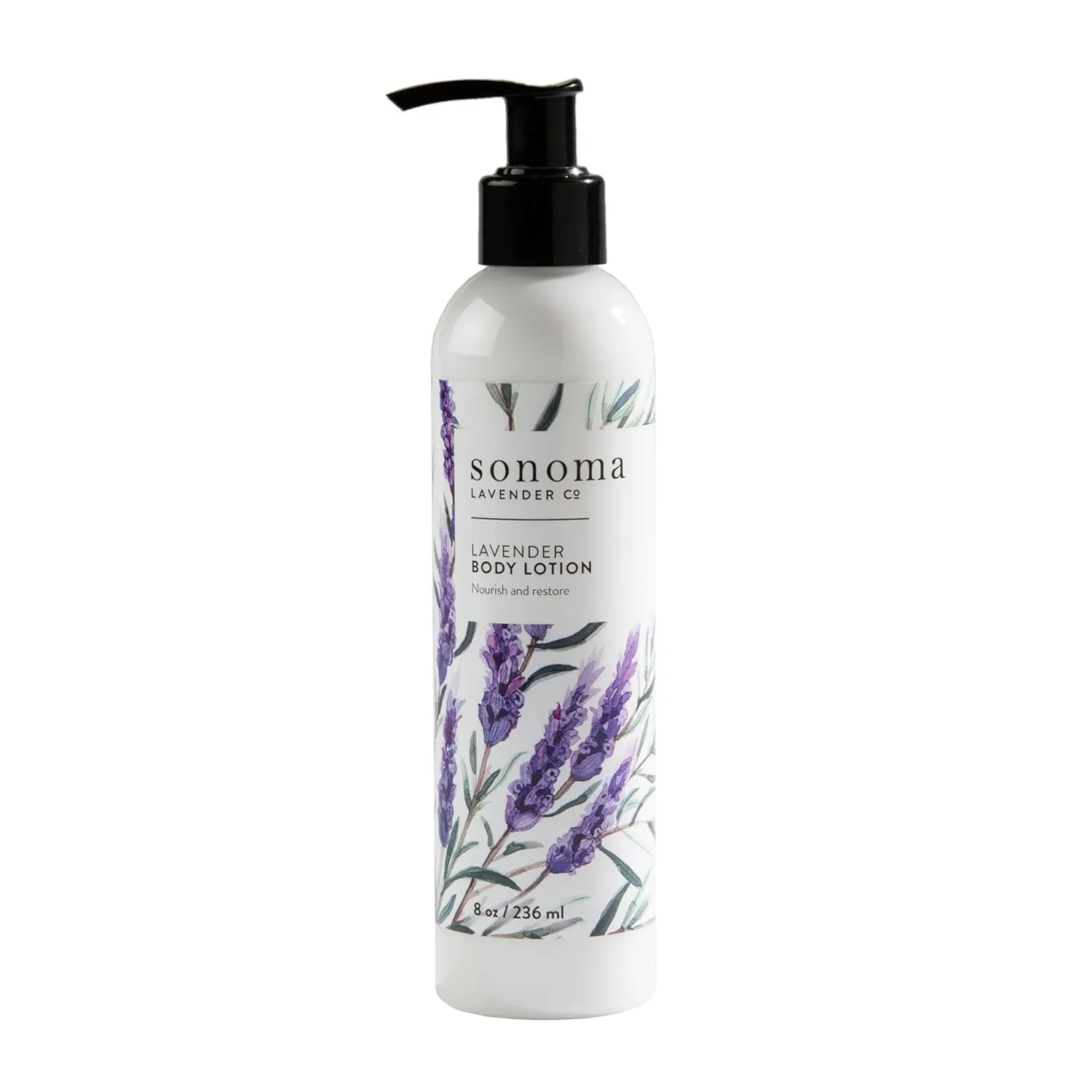Sonoma Lavender Aromatherapy Lavender Lotion for Dry Skin, Body Moisturizer, All Natural Body Lotion to Revitalize and Moisturize for Smoother Skin, 8oz