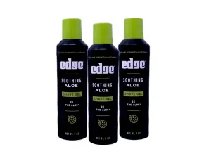 Soothing Aloe Shave Gel Men Shave Gel by Edge, 7 Ounce ( 3 Pack )