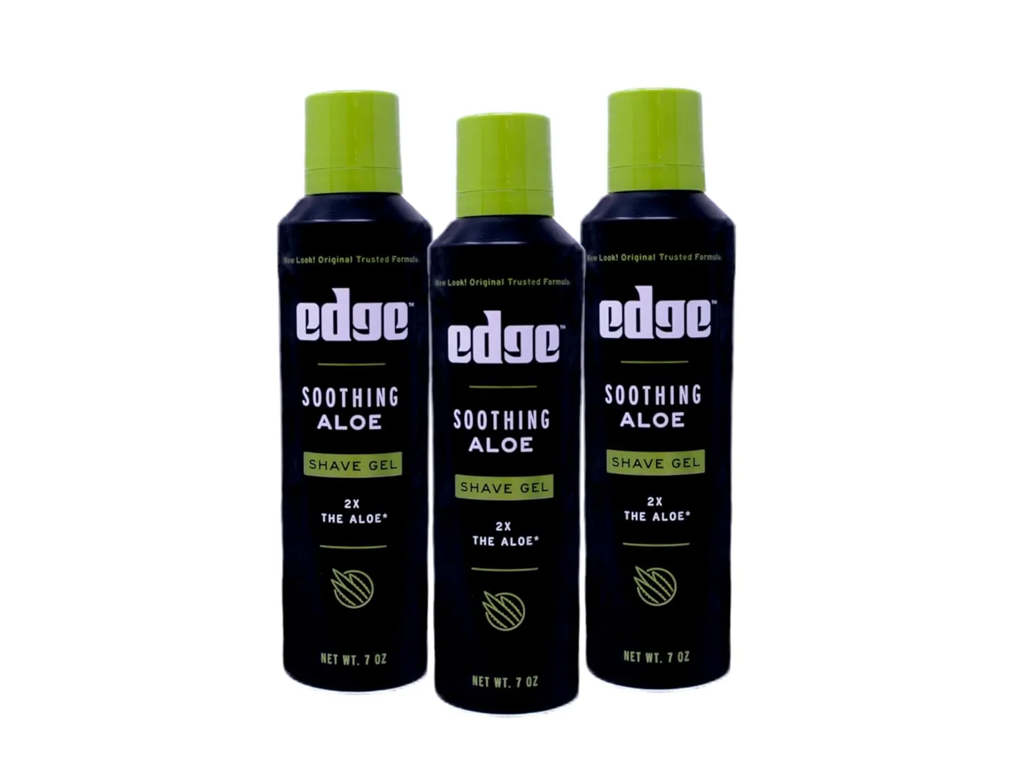 Soothing Aloe Shave Gel Men Shave Gel by Edge, 7 Ounce ( 3 Pack )