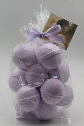 Spa Pure Plumeria Bath Bombs: Bath Fizzies moisturizing with Shea Butter, Great for Dry Skin, Small (14 Count) Pack of 1