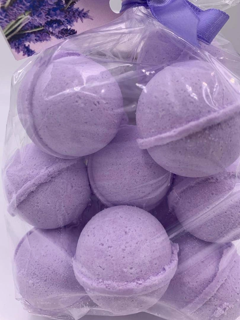 Spa Pure Plumeria Bath Bombs: Bath Fizzies moisturizing with Shea Butter, Great for Dry Skin, Small (14 Count) Pack of 1